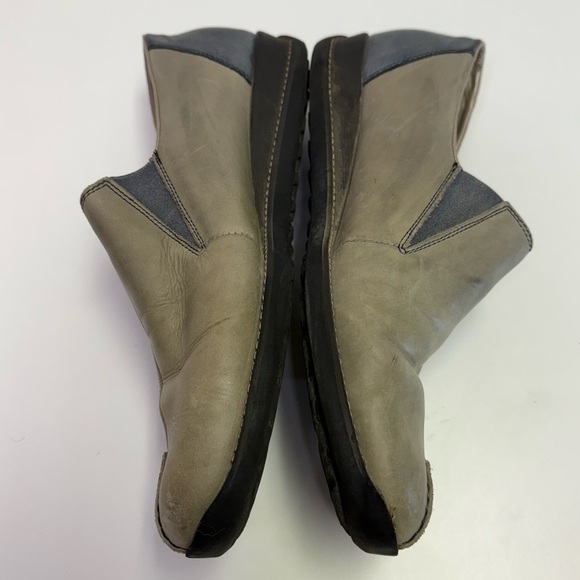 Rieker Women’s EU 40 Daphne Low-Top Grey Blue Slip On Leather Rubber Loafer Flat - Picture 6 of 11